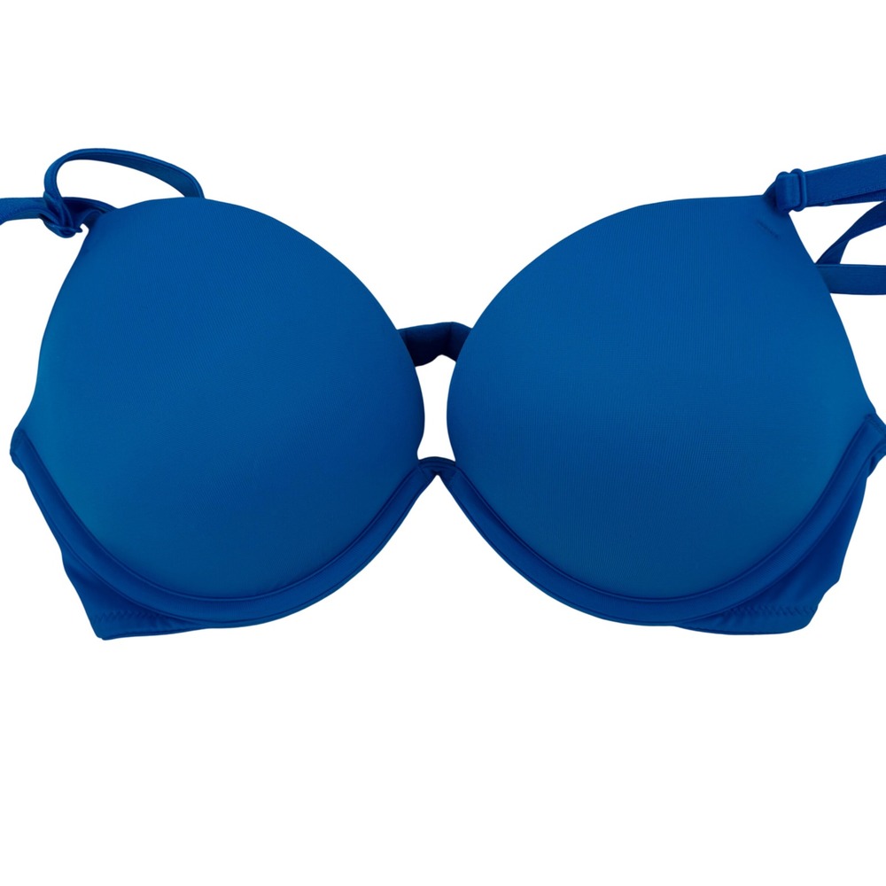 Victoria's Secret PINK Wear Everywhere Super Push Up Bra Blue 32C 26699263